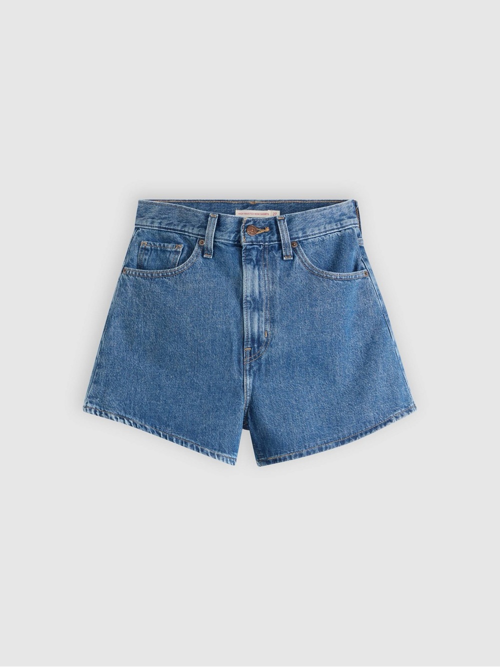 Levi's Mid-Blue High-Rise Denim Shorts